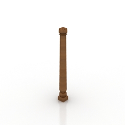 baluster 3D Model Preview #ff6d90a1