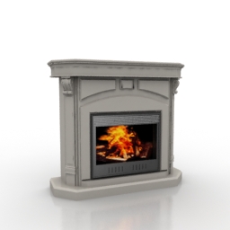 fireplace 3D Model Preview #cc00be32