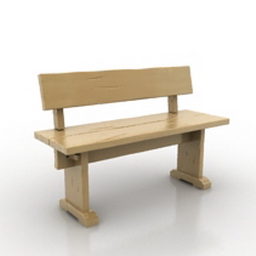 bench 3D Model Preview #09784692