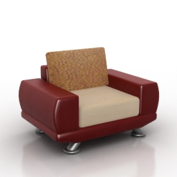 3D Armchair preview