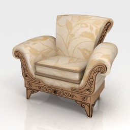 3D Armchair preview