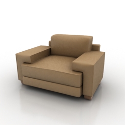 3D Armchair preview