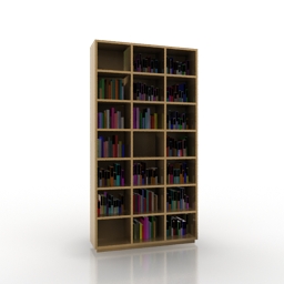 bookcase 3D Model Preview #ced84b57