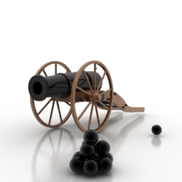 cannon 3D Model Preview #b0f67422