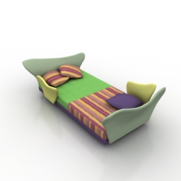 baby bed 3D Model Preview #06572006
