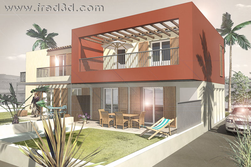 Architectural Home Design — Fred3d — Nimes, France