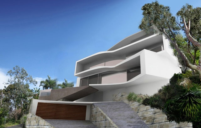 Futuristic houses approved in Sydney Harbour