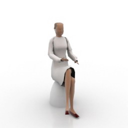 woman 3D Model Preview #ecef4d2c