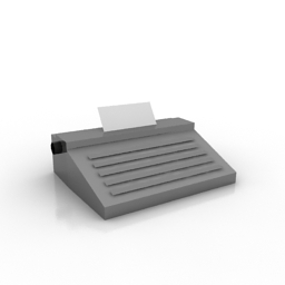 typewriter 1 3D Model Preview #b1778795