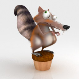 3D Squirrel preview