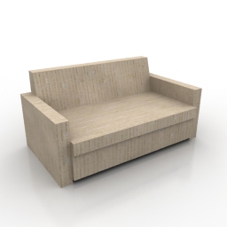 3D Settee preview