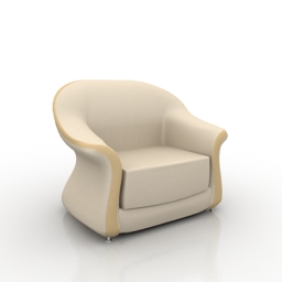 3D Armchair preview