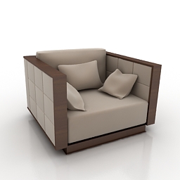 3D Armchair preview