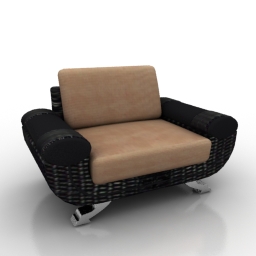 3D Armchair preview