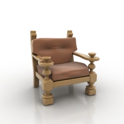 3D Armchair preview