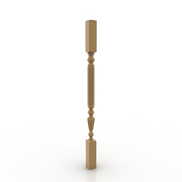 baluster 2 3D Model Preview #6349c551
