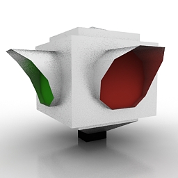 traffic light 3D Model Preview #f6e81588
