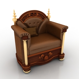 3D Armchair preview
