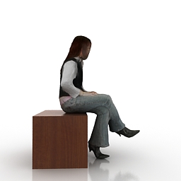 girl 3D Model Preview #9ca4b073