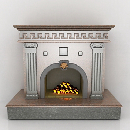 3D Fireplace preview