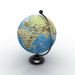 globe 3D Model Preview #4f5b8b74
