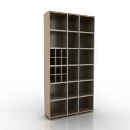 bookcase - 3D Model Preview #a8b5f387