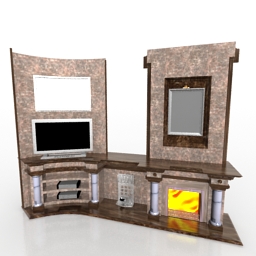 3D Fireplace preview