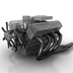 engine 3D Model Preview #14298d87