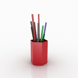 pen cup 3D Model Preview #6b564b7a