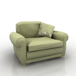 3D Armchair preview