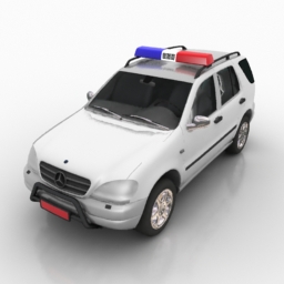 car mercedes m police 3D Model Preview #8316e345