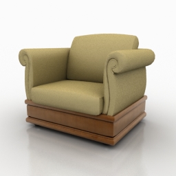 3D Armchair preview