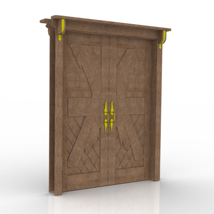 door 2 3D Model Preview #c731d61d