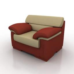 3D Armchair preview