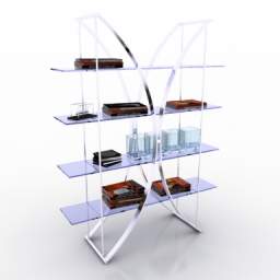 3D Bookshelf preview