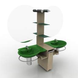 washbasin 3D Model Preview #7466aa89