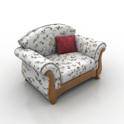 3D Armchair preview