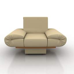 3D Armchair preview