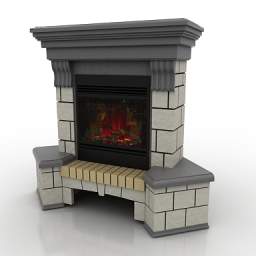fireplace 3D Model Preview #4dfeeb5b