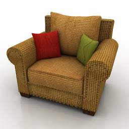 3D Armchair preview