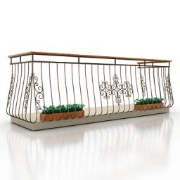 balcony 3D Model Preview #332f29f7