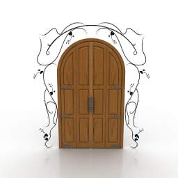 door 3D Model Preview #6d606064