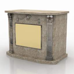 3D Fireplace preview