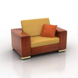 3D Armchair preview