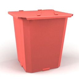 trashbox red 3D Model Preview #d8169a36