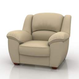 3D Armchair preview