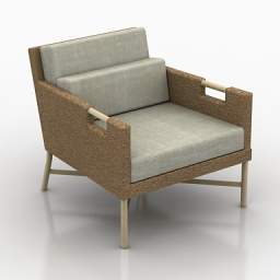 3D Armchair preview