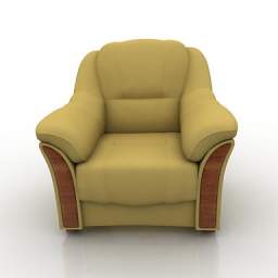 3D Armchair preview