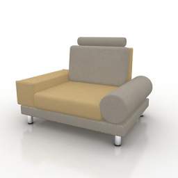 3D Armchair preview