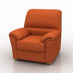 3D Armchair preview